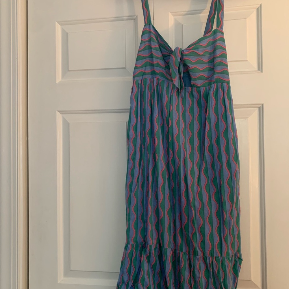 Oliphant Blue and Pink Patterned Dress - Picture 3 of 4